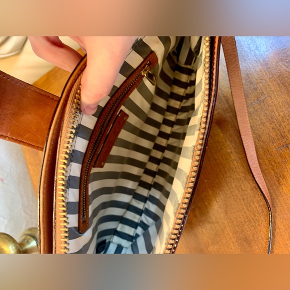 Tre Vero brown leather shoulder purse - Picture 8 of 12